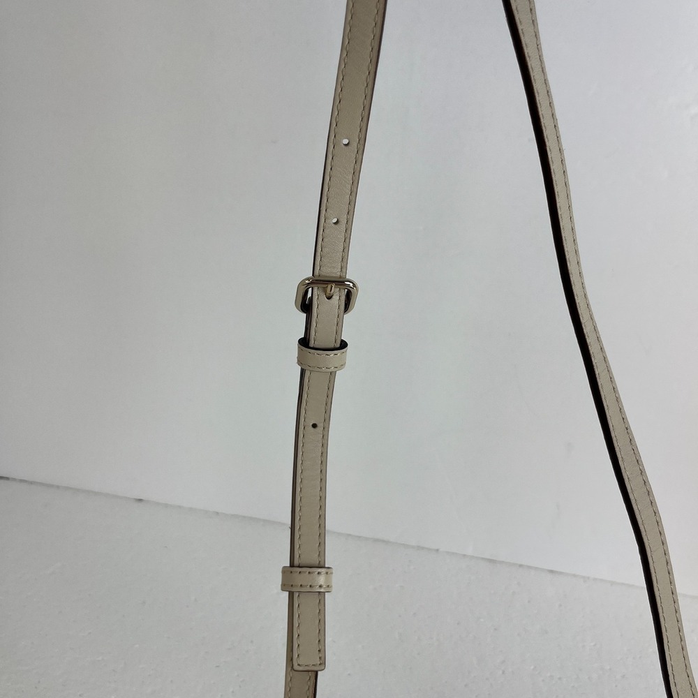Kate Spade New‎ York Hollie Street Ruby Crossbody Bag Purse Beige Bow Minimalist - Picture 11 of 16
